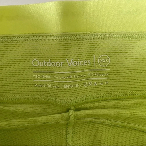 Outdoor Voices Thrive 5” Short XXS Margarita (Lt. Lime) Run Hike Media Pockets - Picture 10 of 11